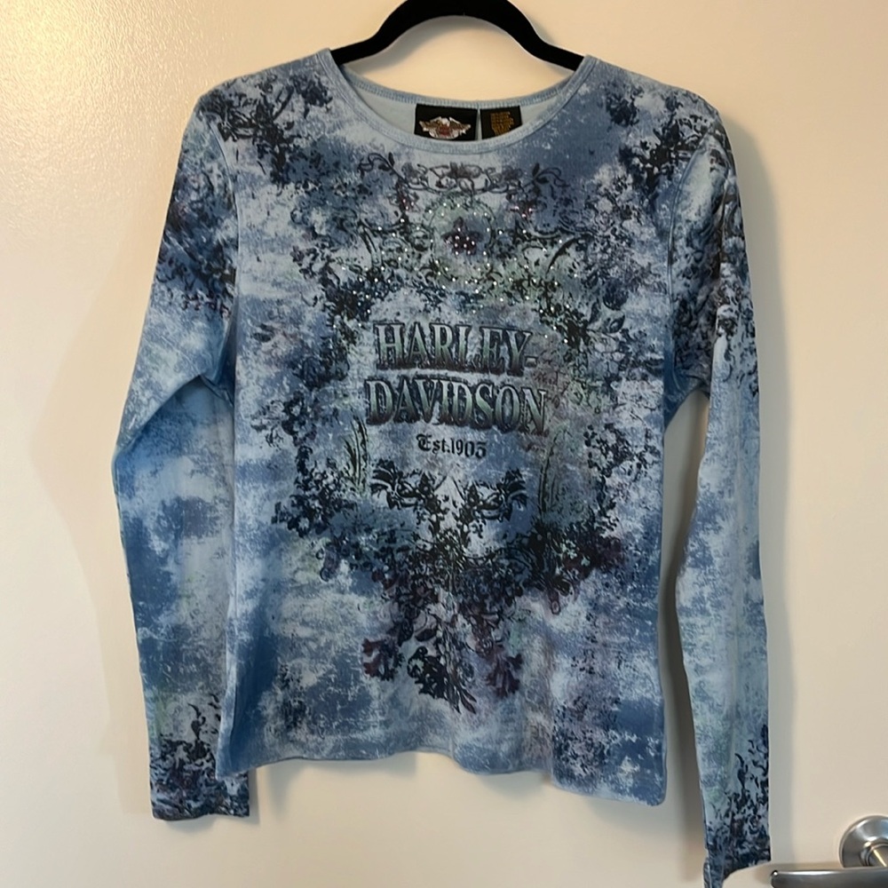 Harley Davidson Blue T-Shirt Women’s XL